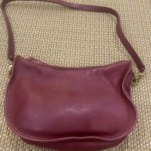 Wine color Coach Bag